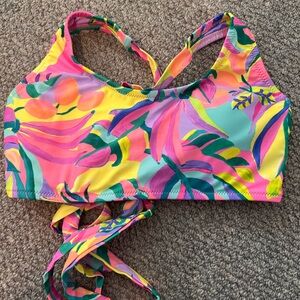 Colorful Tropical Bikini Top